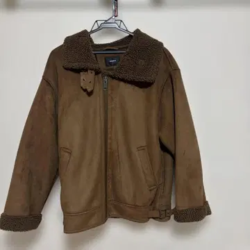 MURUA 브라운 무스탕 코트