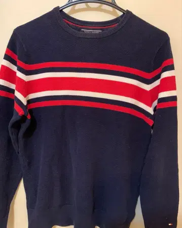 타미힐피거 스트라이프 스웨터 M