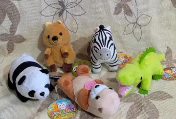 미사용 새상품 YELL 애니멀 파크 봉제 인형 5체 세트
