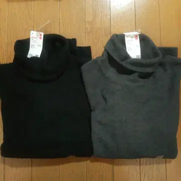 UNIQLO HEATTECH 터틀넥 T 2종 세트
