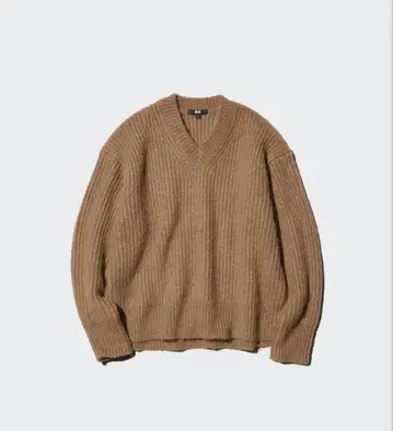 유니클로 플러피 V넥 스웨터 XXL 미사용