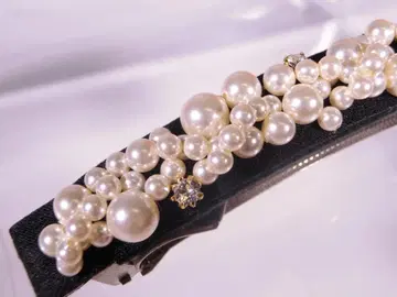 Alexandre 펄 장식 블랙 머리핀