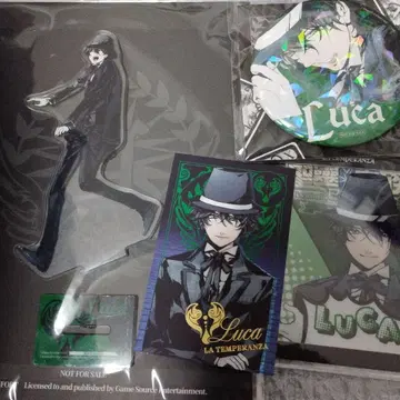 아르카나 패밀리아 중국 특전 아크릴 스탠드 캔뱃지 카드 루카