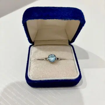 파랑 스카이블루 실버 반지 유품 정리