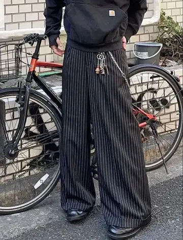 [ M and O ] 스트라이프 슬랙스