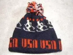 빈티지 니트 캡 니트 모자 USA 스키어 미국 빈티지 의류