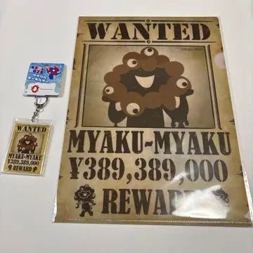 미야쿠미야쿠 클리어 파일 아크릴 키링 WANTED