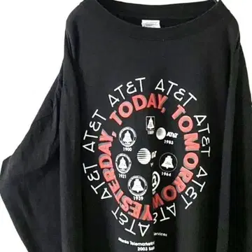 델타 TODAY TOMORROW 맨투맨 블랙 블랙 구제 의류