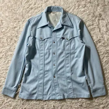 [고품질] 리 긴팔 셔츠 USA제 70s 빈티지 웨스턴 폴리 원단