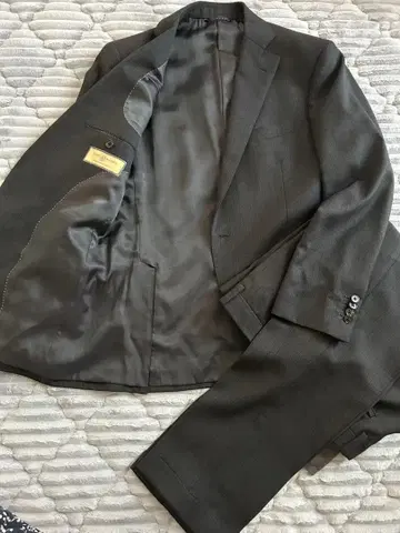 컨디션 최상 CARLO BARBERA 스트라이프 수트 블랙 수트 컴퍼니