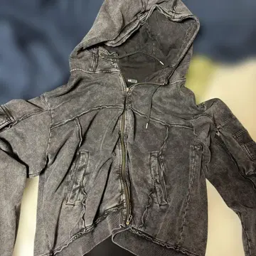 hare 데님 자켓 후드티