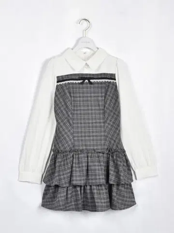 티어드 미니 OP 원피스 그레이 evelyn 에블린