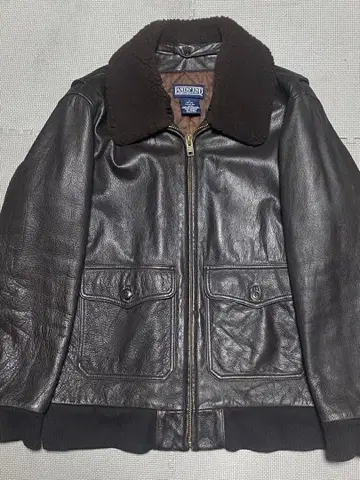 랜즈엔드 G1 타입 가죽 자켓