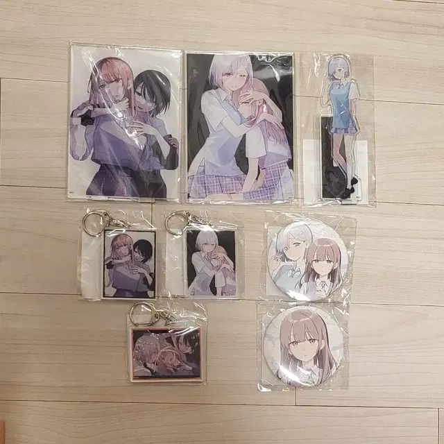 전부 부수고 지옥에서 사랑해줘 아크릴 스탠드 키링 캔뱃지 굿즈