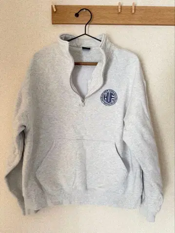 HUF 하프 지퍼 그레이 XL