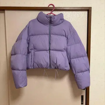 라벤더 크롭 다운 자켓 사이즈 1