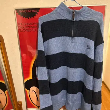 CHAPS 지퍼 니트 스웨터