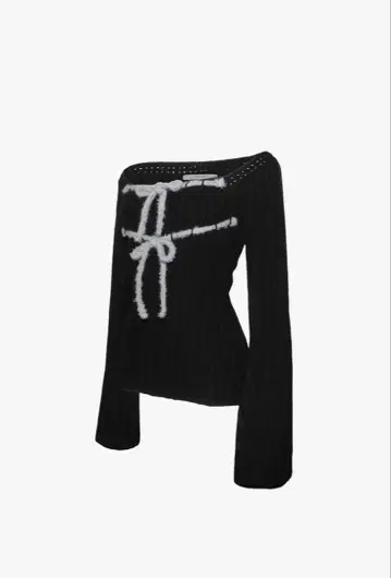 theredthread S 립 니트 탑 리본