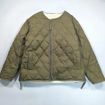 TAION XXL 밀리터리 리버서블 크루넥 다운 자켓