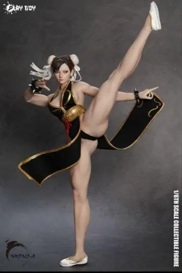 새상품 1/6 춘리 액션 피규어 심리스 바디 안구 가동 춘리