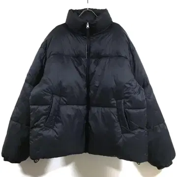 새상품 파이버 다운 빅 충전솜 버블 자켓 남성용 블랙 M