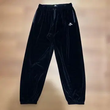 Magenta 벨로아 트랙 팬츠 XL 블랙