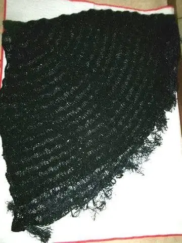 반원 숄 블랙 베이스