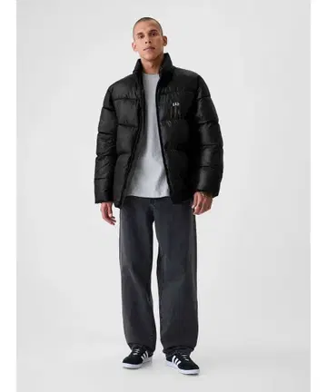 GAP 플리마켓 로프트 GAP 로고 퍼퍼 자켓