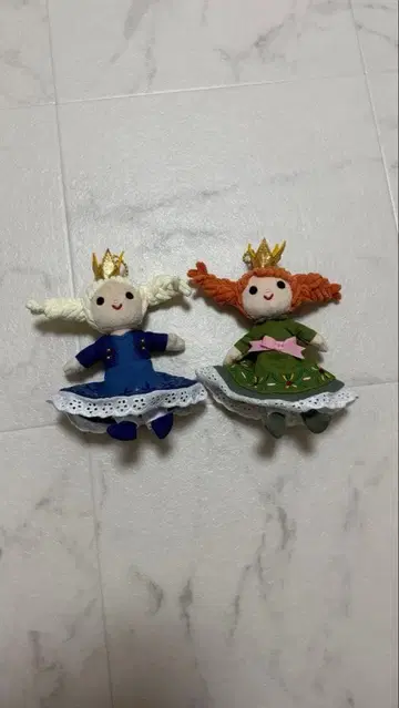 안나와 엘사 봉제 인형 스트랩