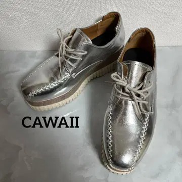 새상품급 CAWAII 스타일리시 x 착용감 발군 만능 통굽 스니커즈 실버