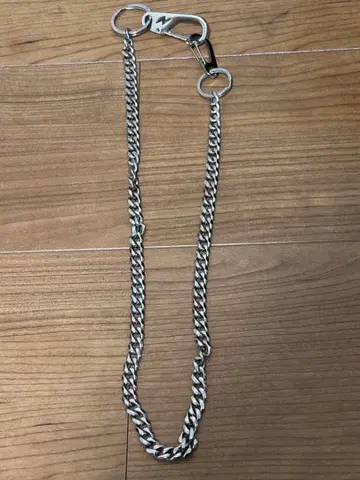 실버 트위스트 체인 월렛 체인