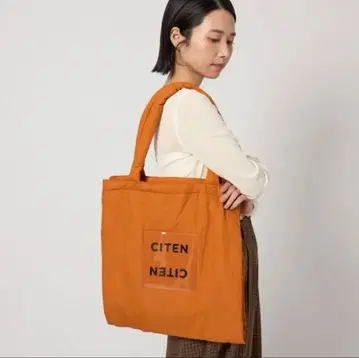 CITEN 패디드 클리어 로고 토트백