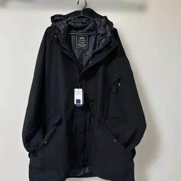 [미사용 새상품] 알파 alpha 후드티 마운틴 모즈 블랙