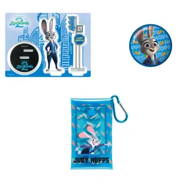 주토피아2 복권 캔 거울 주디 아크릴 스탠드 프롭스 멀티 케이스