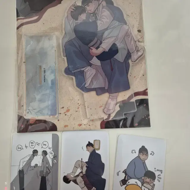 야화첩 아크릴 스탠드 + 방문포카3종