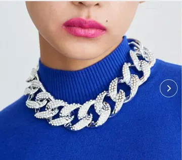 RagsUnite 실버 체인 목걸이