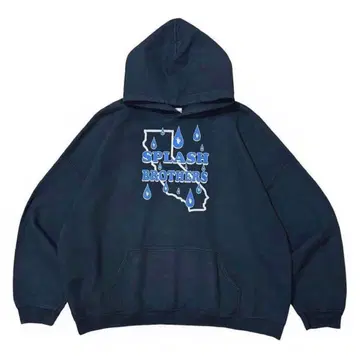 특대형 빈티지 후드 맨투맨 미국 세차 기업 로고 3XL