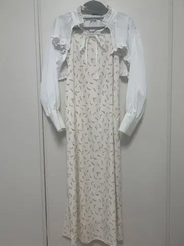 miro amurette 꽃무늬 롱 원피스 블라우스 세트