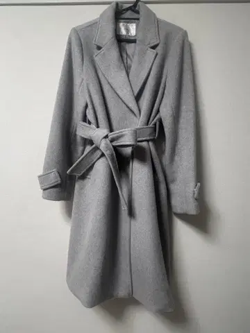 인덱스 INDEX 캐시미어 혼방 더블 체스터 코트 M 그레이