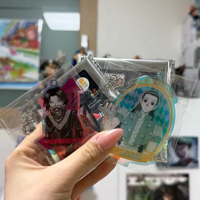 헌터헌터 아크릴 키링 스탠드 이르미, 페이탄 일괄로 판매합니당