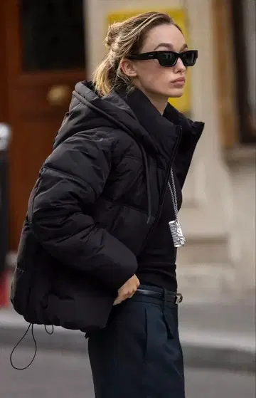 ZARA 발수 방풍 숏 패디드 아노락 네이비 s 사이즈