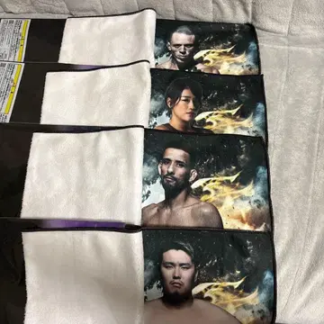 제일복권 RIZIN E상, G상 응원 타월 4선수 세트