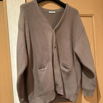 BAYFLOW 베이지 V넥 가디건 사이즈 3