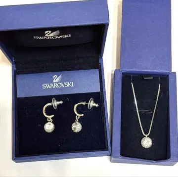 SWAROVSKI 목걸이 귀걸이 세트