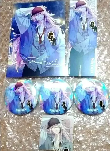 파라라이 시온 콜라보 카페 에모카페 캔뱃지 엽서 특전