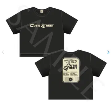 CUTIE STREET 스테디셀러 Tee 여성용 숏 기장 (프리 사이즈)