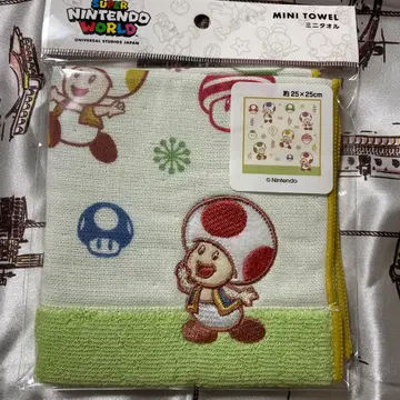 유니버셜 USJ 마리오 키노피오 미니 타월