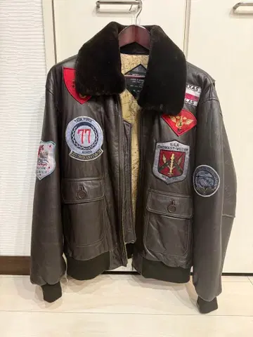 빅 사이즈 XXL A-2 G-1 2way 램 가죽 양가죽 탑건