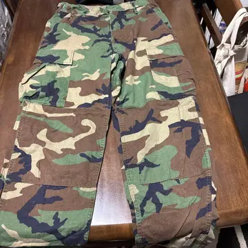 카모플라쥬 카고 팬츠 코튼 혼방