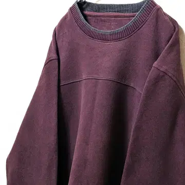 무지 맨투맨 트레이닝복 크림슨 컬러 와인 레드 빨간색 구제 의류 빈티지